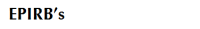 EPIRB's