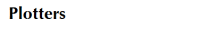 Plotters