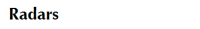 Radars