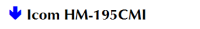 Icom HM-195CMI