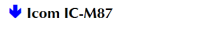 Icom IC-M87