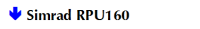 Simrad RPU160