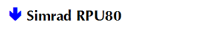Simrad RPU80